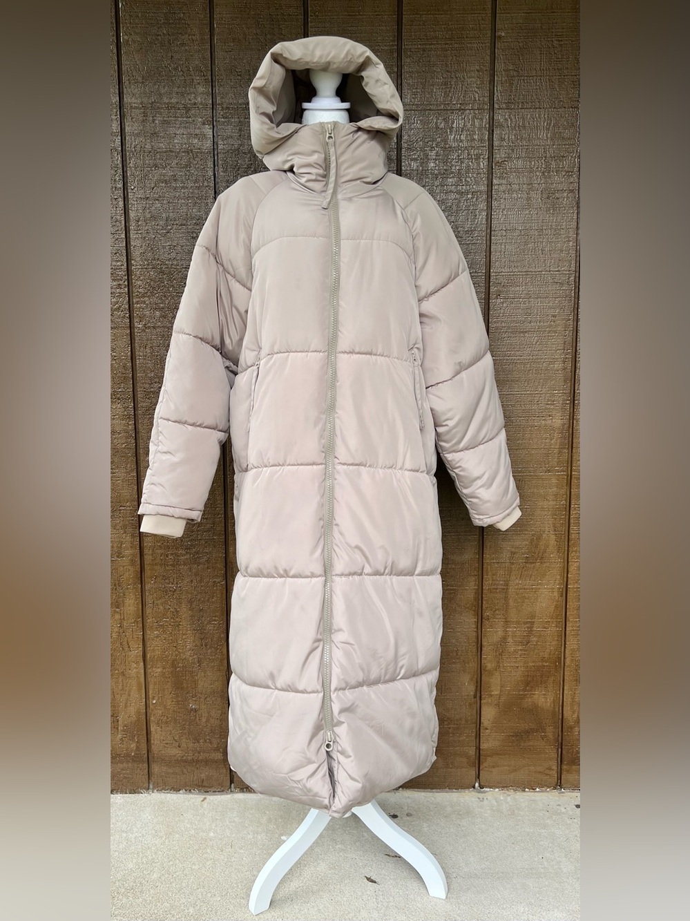 ZARA Extra-Long Water Repellent Puffer Winter Coat